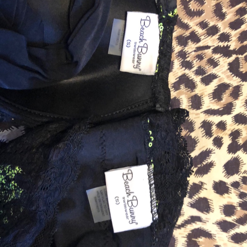 Beach bunny neon green/yellow push up lace bikini - Picture 3 of 3